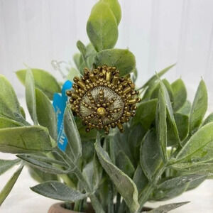 Shiraleah Ofelia Ring Gold Beaded Anthropologie Adjustable Crown Boho